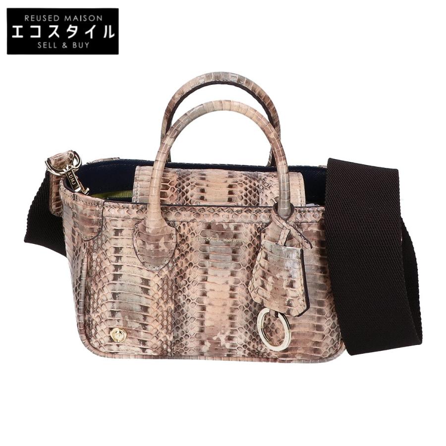 美品 A.D.M.J. Accessoires De Mademoiselle ADMJ パイソン