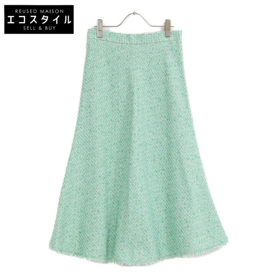 ANAYI（アナイ） 10231711370 プレイドツイード フレアロングスカート