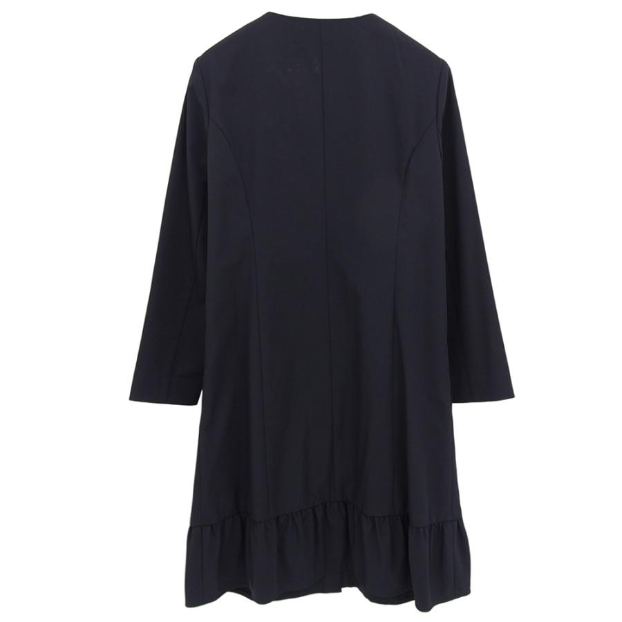 美品 Rene basic ルネ ベーシック ポリエステル フラワーボタン リボン 