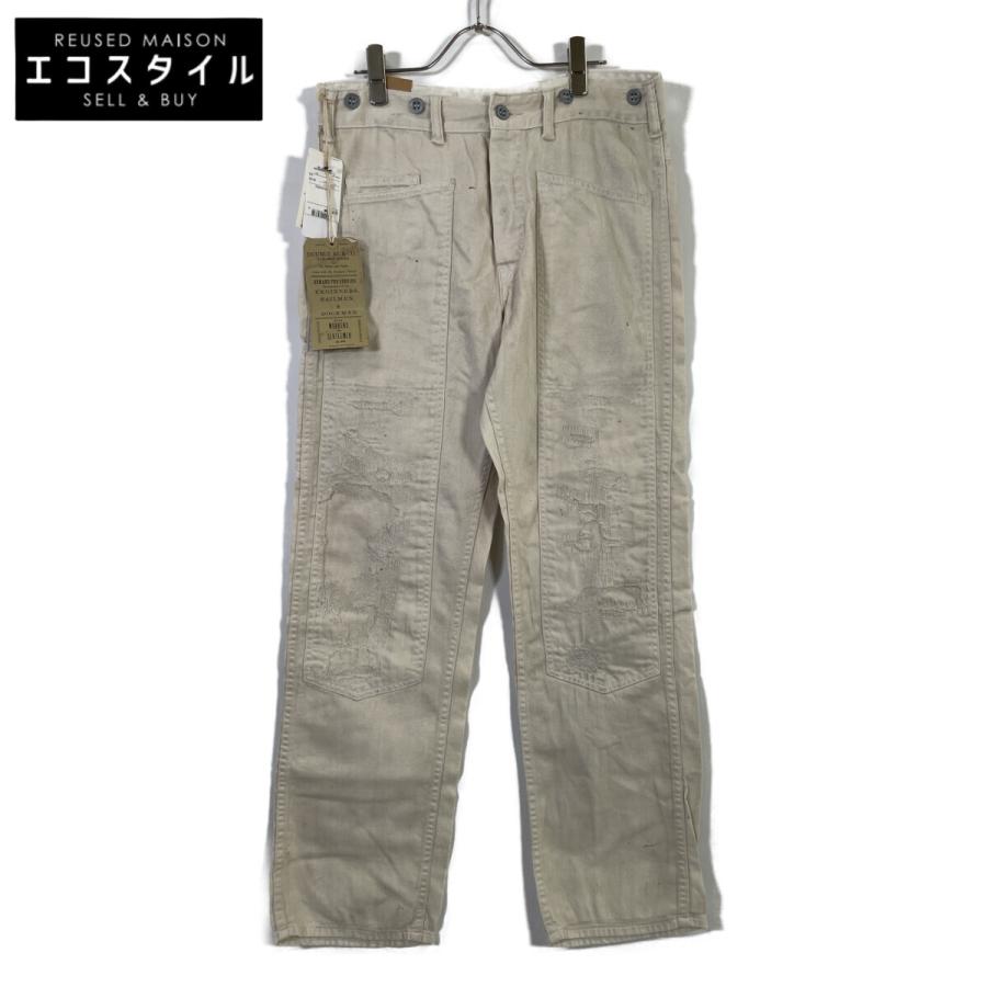 【美品】RRL ワークパンツ　ナチュラル RRL ダブルアールエル MNRRPNT14G20151 クリーム Engineer Fit