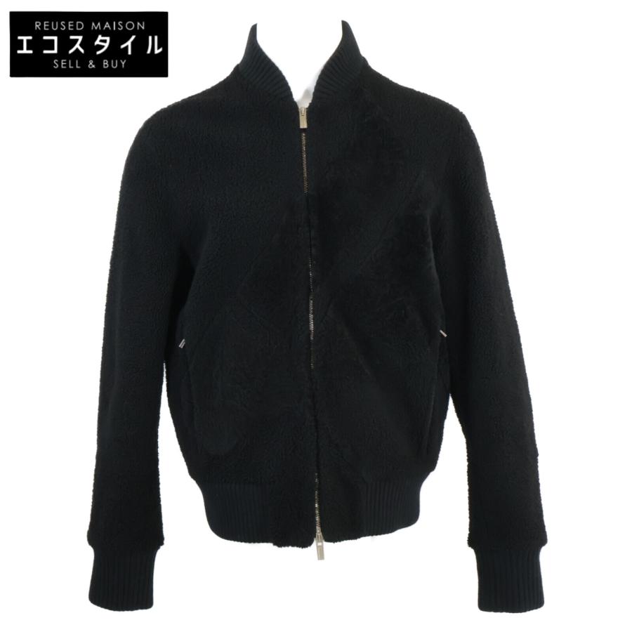 HERMES エルメス シアリングムートン ボアブルゾン ジップアップ