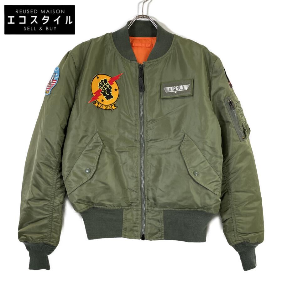 ALPHA INDUSTRIES アルファ ×TOP GUN E993-1708 カーキ 限定生産