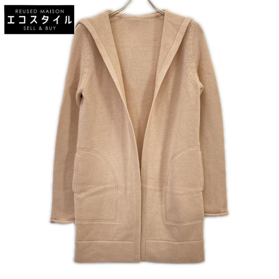 FOXEY（フォクシー） ベージュ カシミヤ100 フード付 カシミヤロング