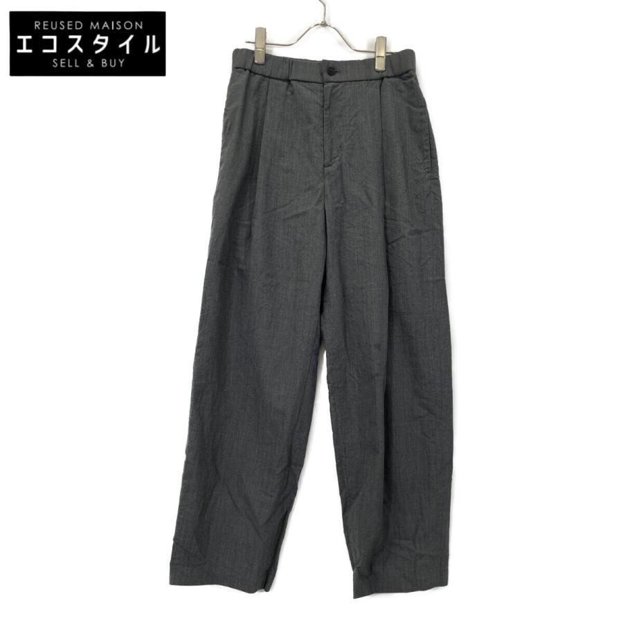 【値下げ】ATON　グレーパンツ 04サイズ SILK SUEDE | WIDE EASY PANTS – ATON | エイトン