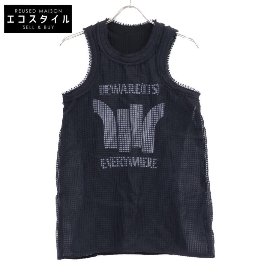 サカイ 18-03853 メッシュレイヤード ノースリーブ カットソー/ 2 sacai（サカイ） 18-03853 メッシュレイヤード ノースリーブ