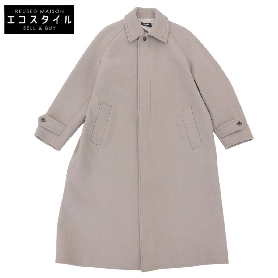 LOEFF ロエフ センターベント メルトン ステンカラー コート ウール×カシミヤ アウター メンズ グレー 1 8886-699-0001 1 LOEFF ロエフ センターベント メルトン ステンカラー コート ウール