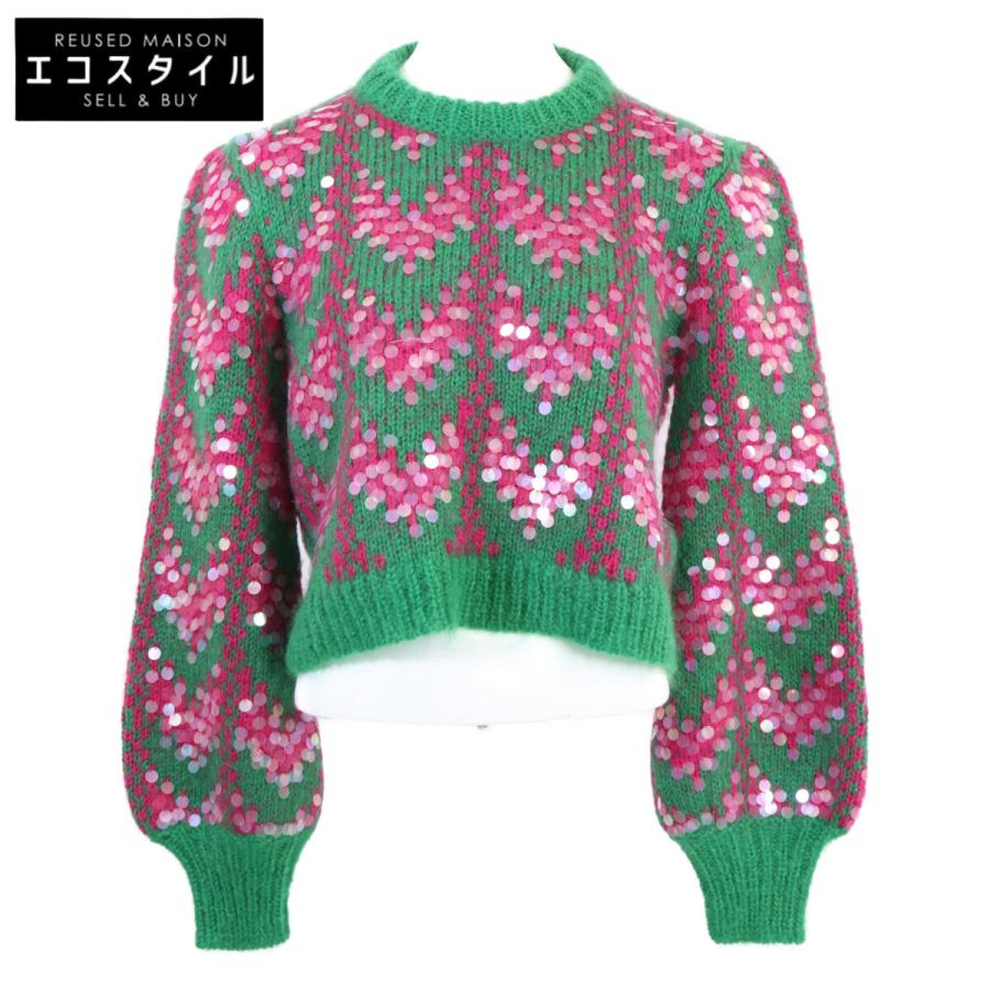 GUCCI グッチ トップス S グリーン レディース GUCCI（グッチ） 新品同様 国内正規 713233 シェブロン ウール