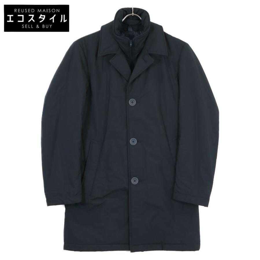 【美品】Herno(ヘルノ)ネイビー コート HERNO（ヘルノ） IM0155U-13275 ネイビー HERNO TECH ナイロン