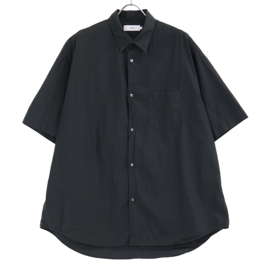 グラフペーパー　Oversized Regular Collar シャツ24ss Graphpaper グラフペーパー GM242-50040B ブラック Broad S/S