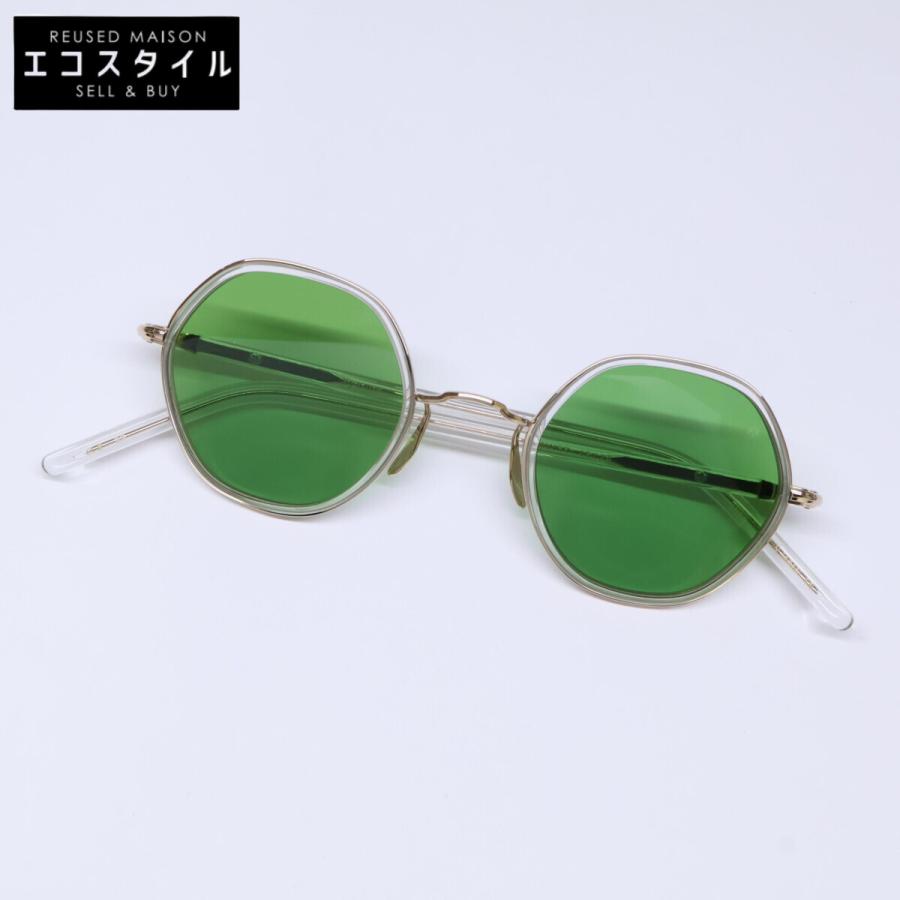 【定価52,800円】ayame オクタゴンサングラス グリーン 美品 ayame アヤメ DJANGO CLE ジャンゴ コンビ ヘキサゴンシェイプ