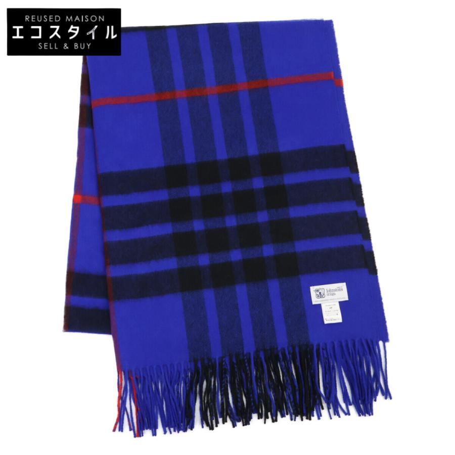 美品/日本限定カラー Johnstons ジョンストンズ カシミヤ チェック