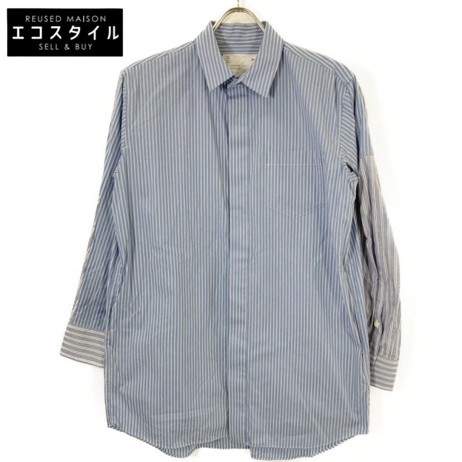 sacai（サカイ） 24-07527 24年 ブルー Cotton Poplin Shirt Dress