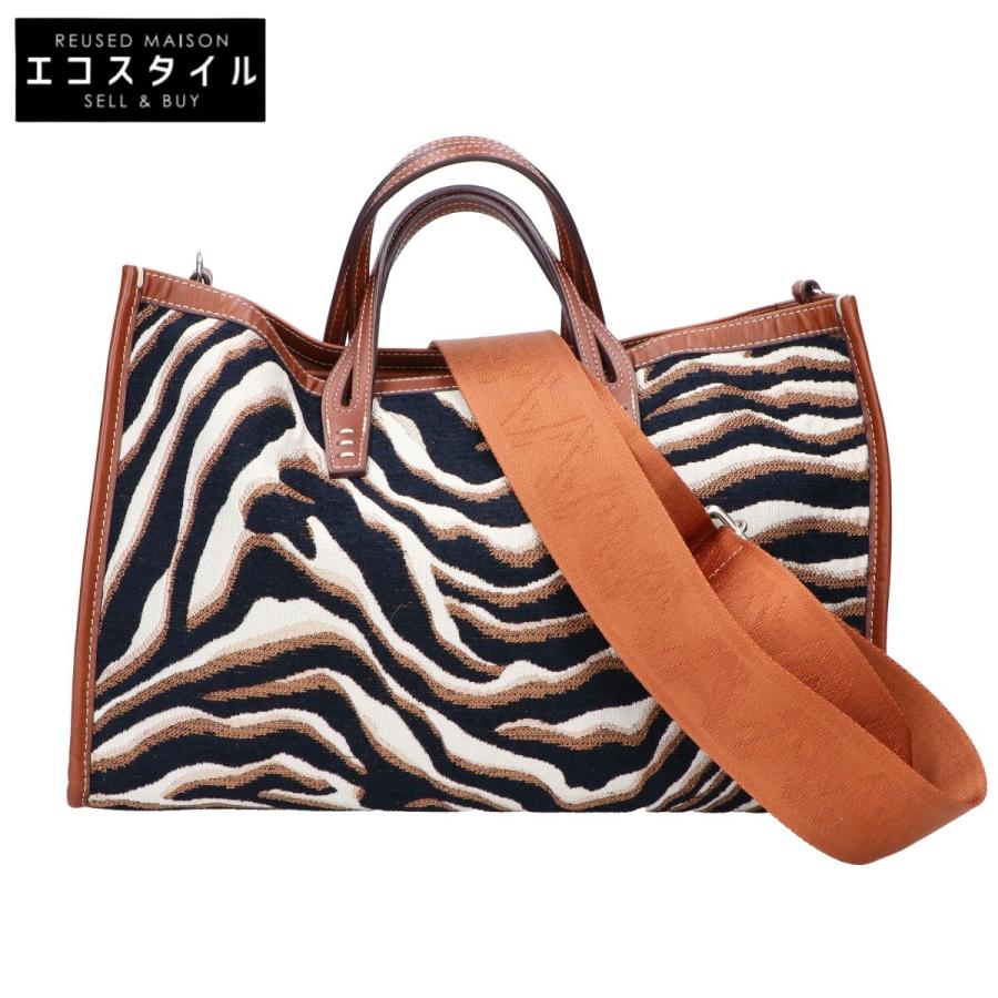 未使用　A VACATION/ア ヴァケーション ゼブラトートバッグ A VACATION アヴァケーション BREAD M ZEBRA ゼブラ柄 2WAYショルダー
