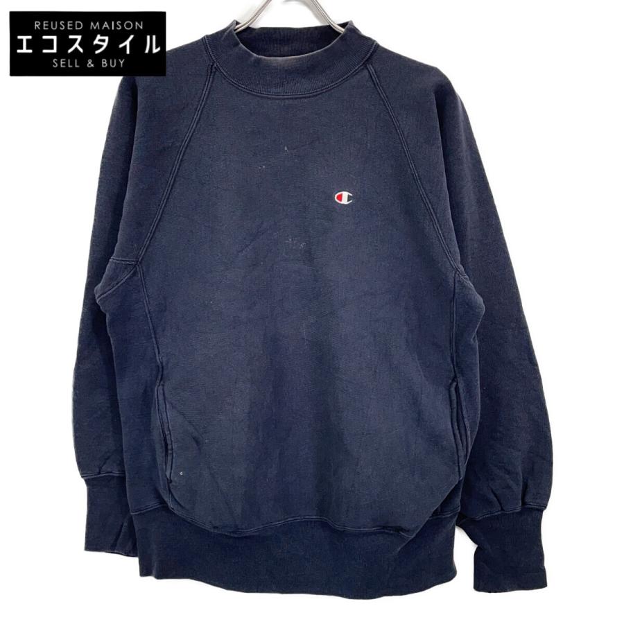 Champion（チャンピオン） 90's 刺繍タグ ブラック モックネック
