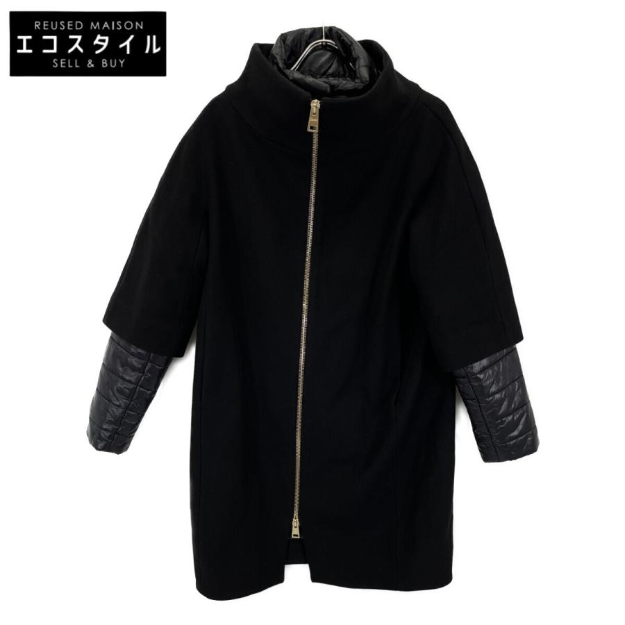 HERNO（ヘルノ） CA0040D ブラック ウール混 ライナー付き ロング