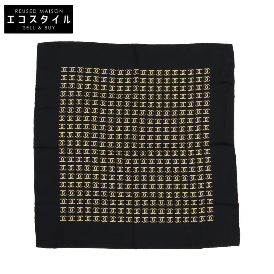 CHANEL（シャネル） 美品/ ココマーク 総柄 シルク100％ スカーフ