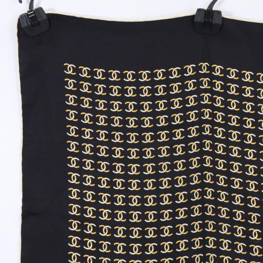 CHANEL（シャネル） 美品/ ココマーク 総柄 シルク100％ スカーフ
