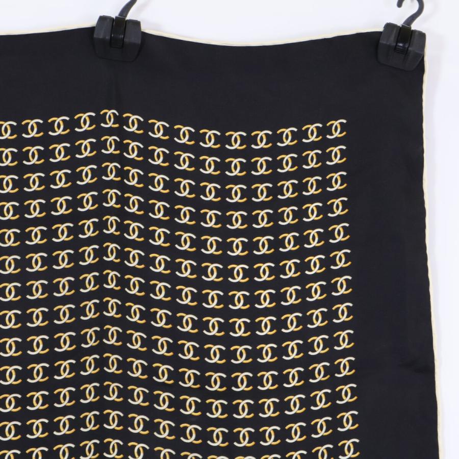 CHANEL（シャネル） 美品/ ココマーク 総柄 シルク100％ スカーフ