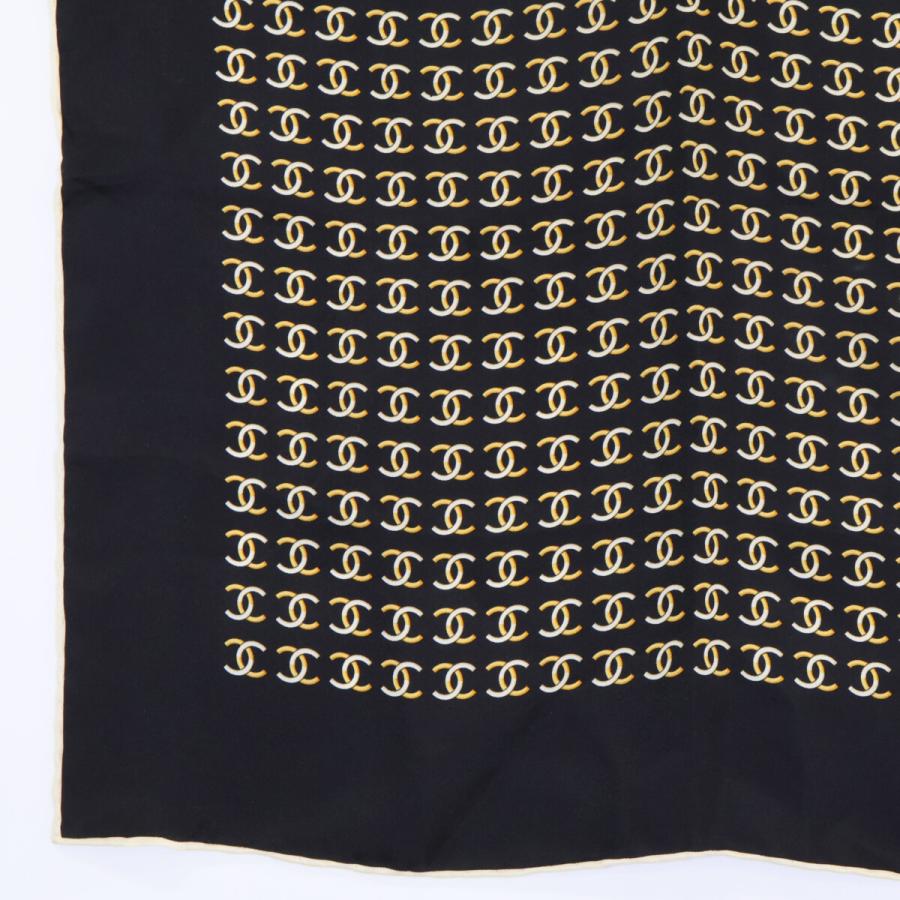 CHANEL（シャネル） 美品/ ココマーク 総柄 シルク100％ スカーフ