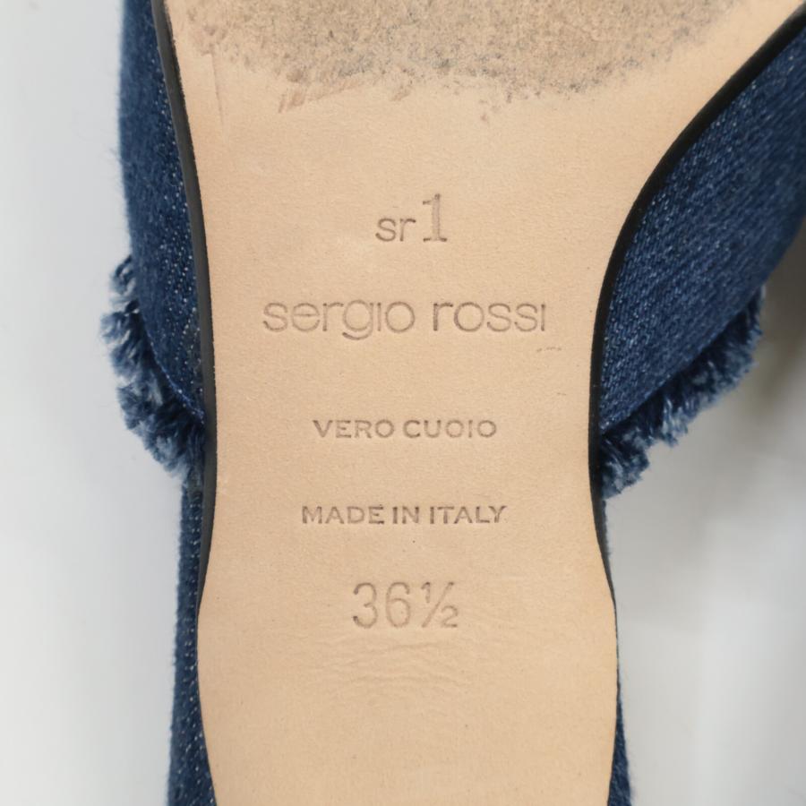Sergio rossi（セルジオロッシ） A80151 Sr1 デニム生地 ポインテッド