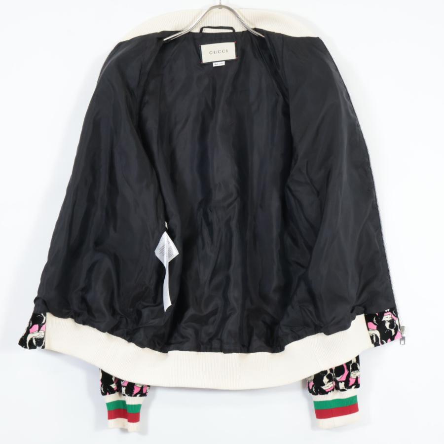 グッチ 523673 18年 ﾋﾟﾝｸ×ﾏﾙﾁｶﾗｰ ﾍﾞﾙﾍﾞｯﾄ ﾌﾞﾙﾄﾞｯｸ ｼｪﾘｰﾗｲﾝﾌﾞﾙｿﾞﾝ 40 GUCCI（グッチ） 523673 18年 ピンク×マルチカラー ベルベット