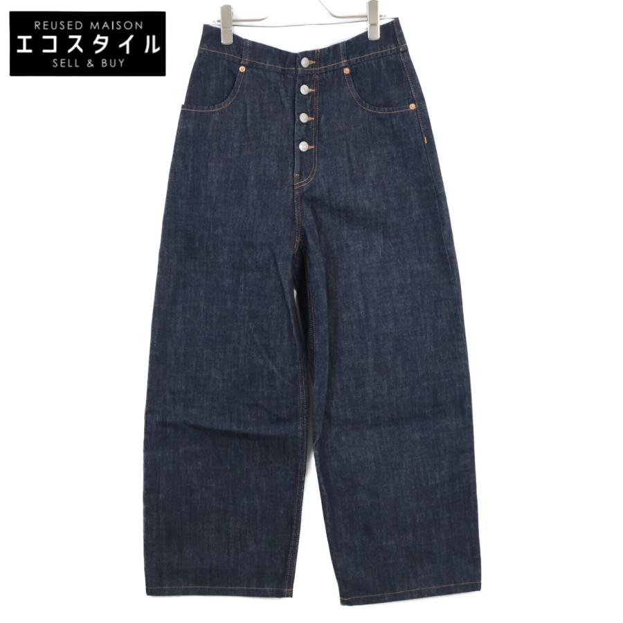 MM6 エムエムシックス S52LA0187 23年 インディゴ ボタンフライハイ