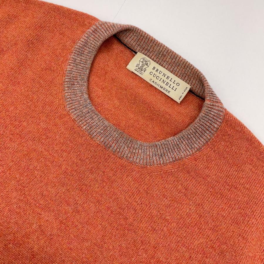BRUNELLO CUCINELLI ブルネロクチネリ DB91327 オレンジ カシミヤ100
