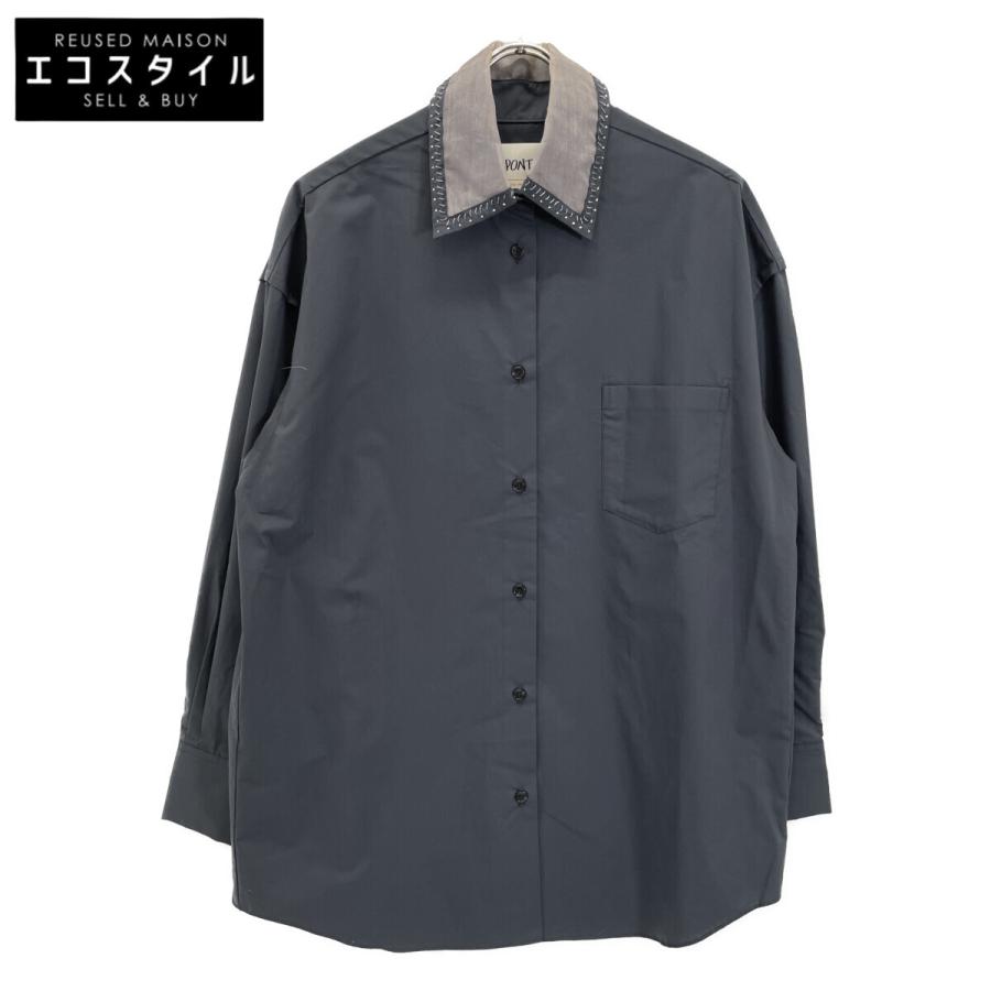 PONTI ポンティ PO2R005 グレー Decorative collar shirt F