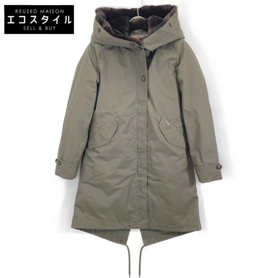 WOOLRICH（ウールリッチ） 1702151 カーキ ラビットファー ナイロン