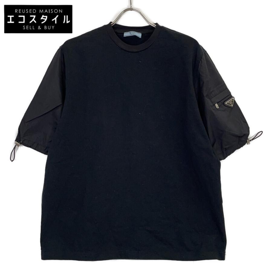 PRADA（プラダ） 135698 21年 ブラック Re Nylon 切替ナイロンスリーブ