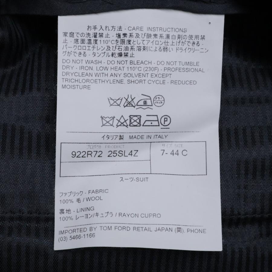 美品 TOM FORD トムフォード 25SL4Z 922R72 ウール ピークドラペル 2B