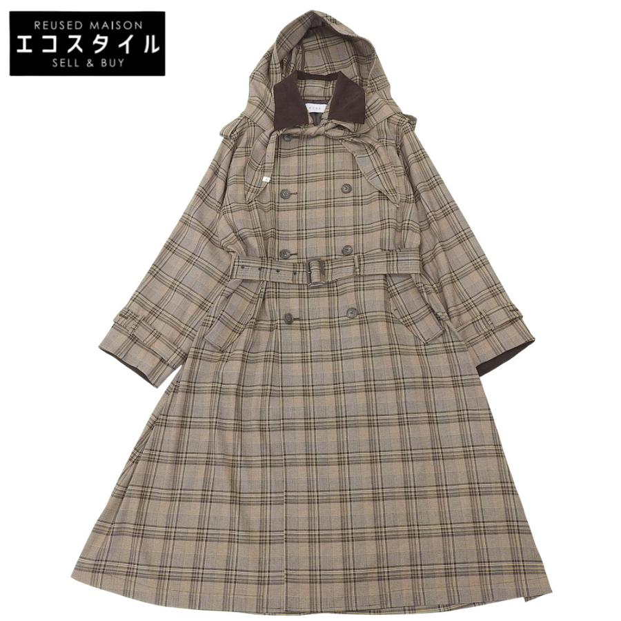 ETRE フードストール付アウター 美品 ETRE TOKYO エトレトウキョウ フードストール付 ロングトレンチ