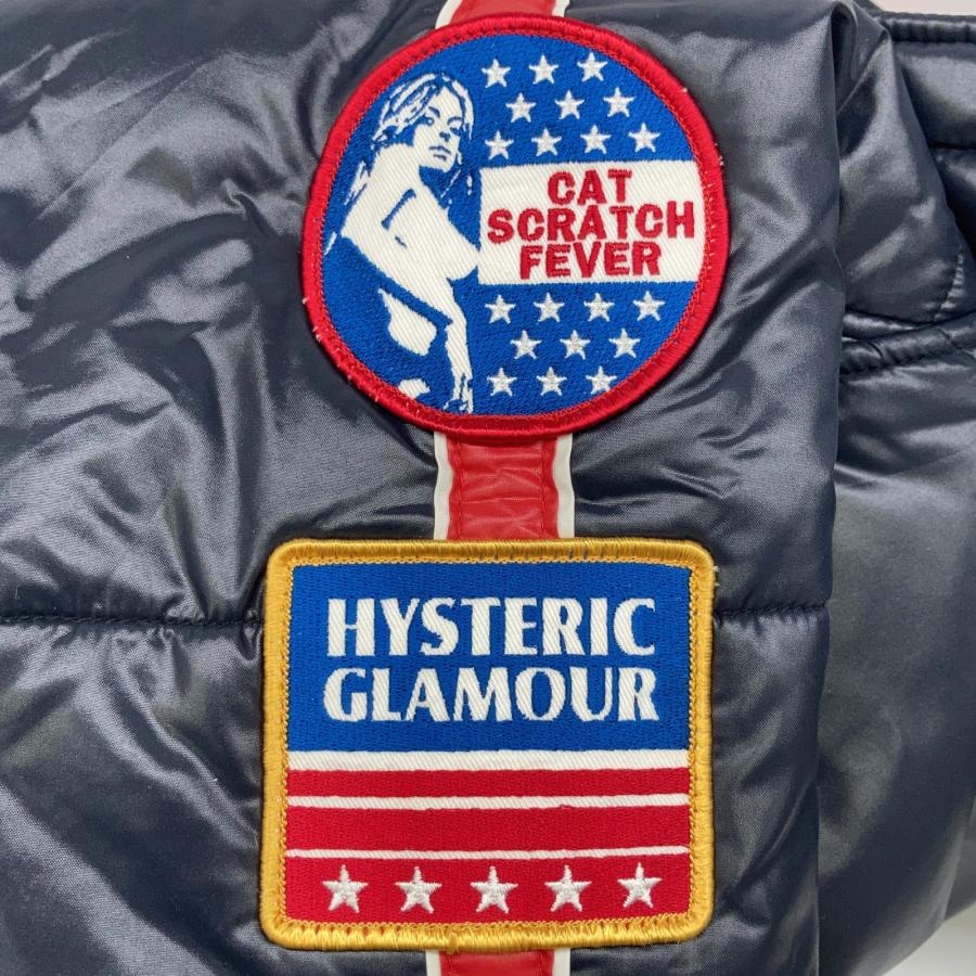 美品✨ヒステリックグラマー　スタッズ　ワッペン　ヒスガール　ボディバッグ　ブルー HYSTERIC GLAMOUR ヒステリックグラマー 0223AB01 ネイビー ヒスガール