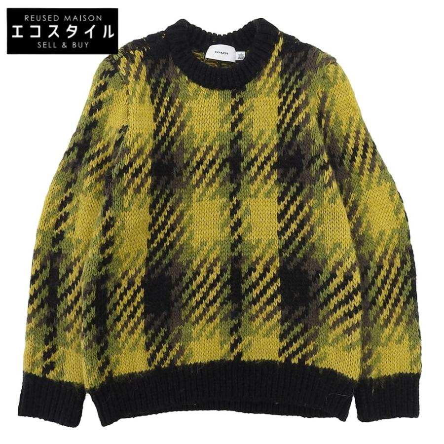 コーチ プラッド セーター トップス レディース グリーン S CF041 S COACH（コーチ） プラッド セーター トップス レディース グリーン S