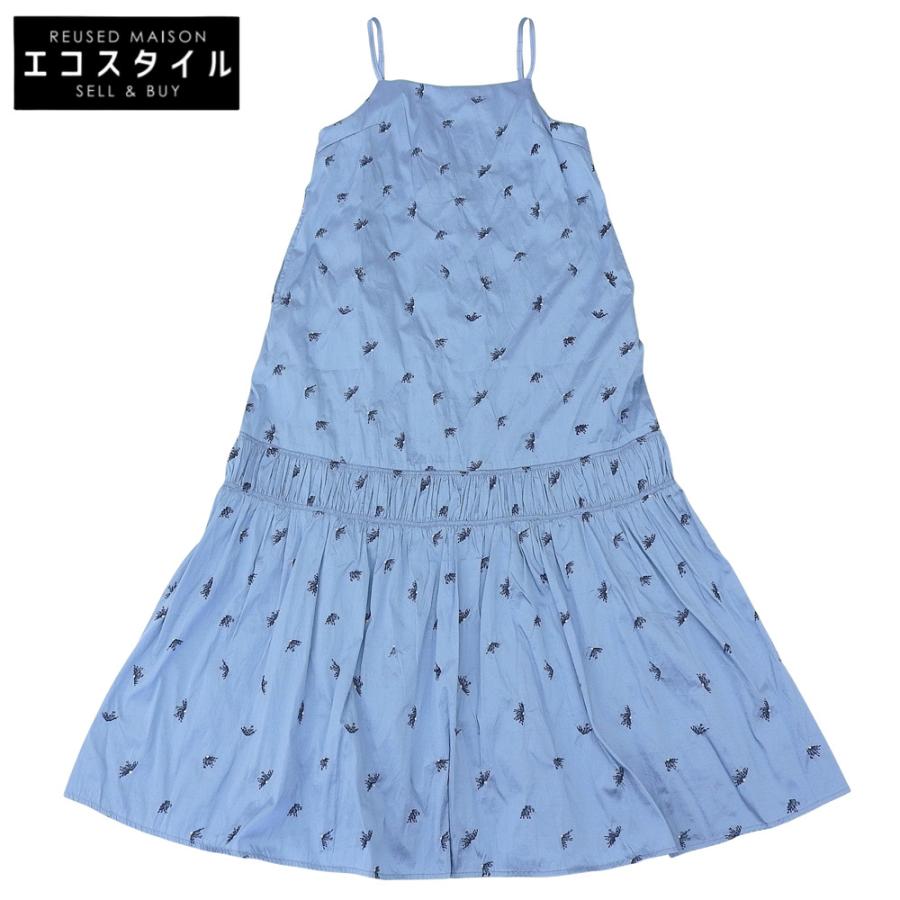 美品 NE QUITTEZ PAS ヌキテパ Poly Dupion Beej Embroidery Cami