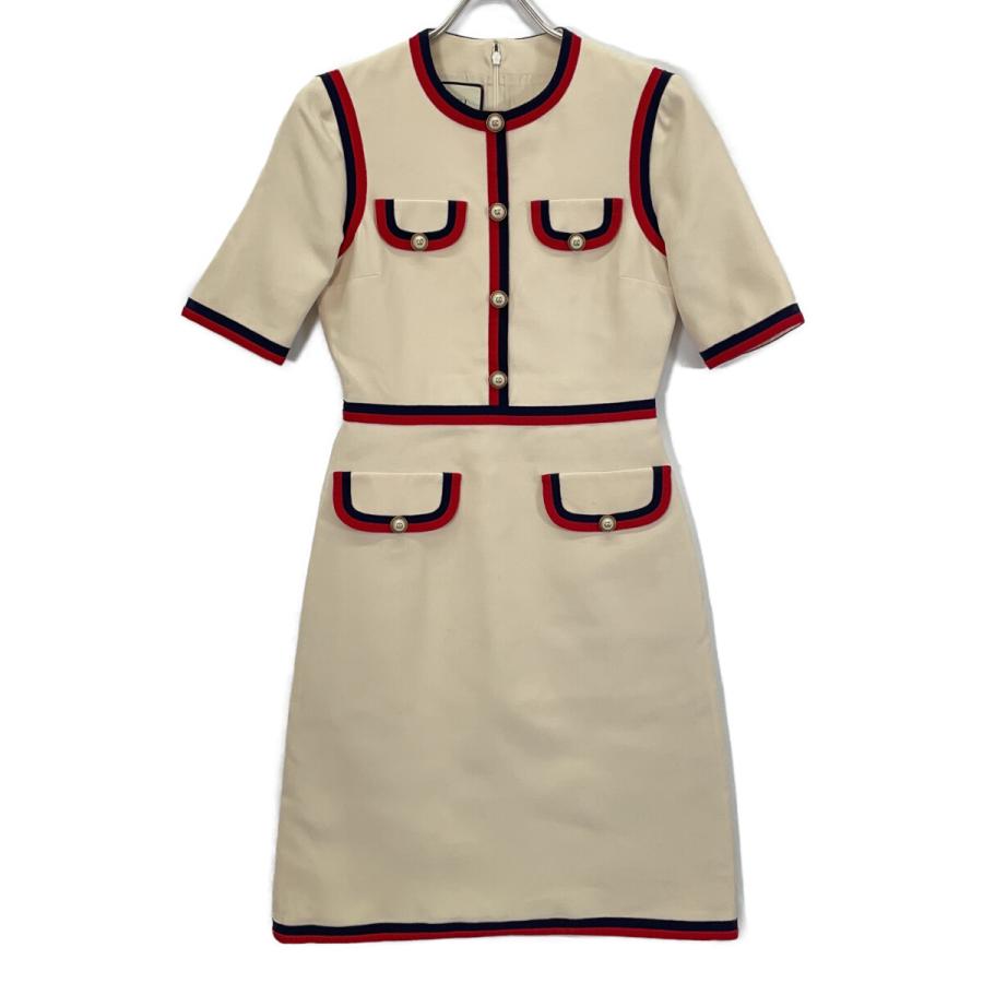 【新品】GUCCI アイボリー ミニワンピース 38 新品】GUCCI アイボリー ミニワンピース 38 GUCCI（グッチ） 475850 18