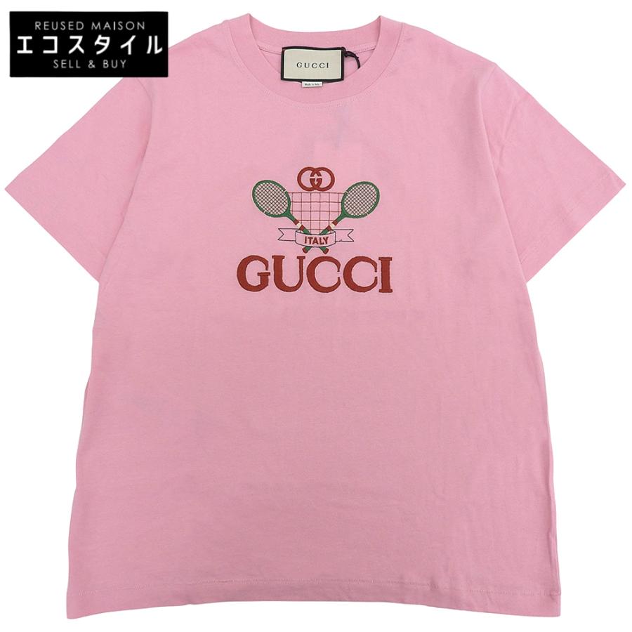 GUCCI（グッチ） 新品同様 テニス 刺しゅう ロゴ Tシャツ トップス