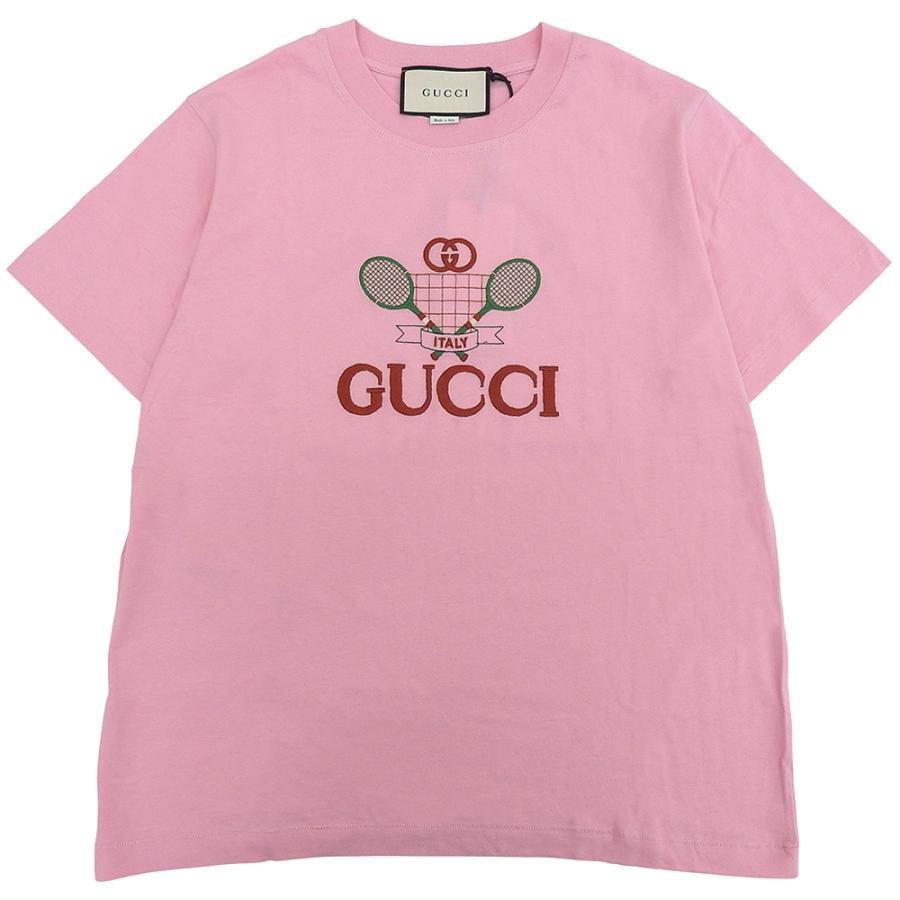 GUCCI（グッチ） 新品同様 テニス 刺しゅう ロゴ Tシャツ トップス