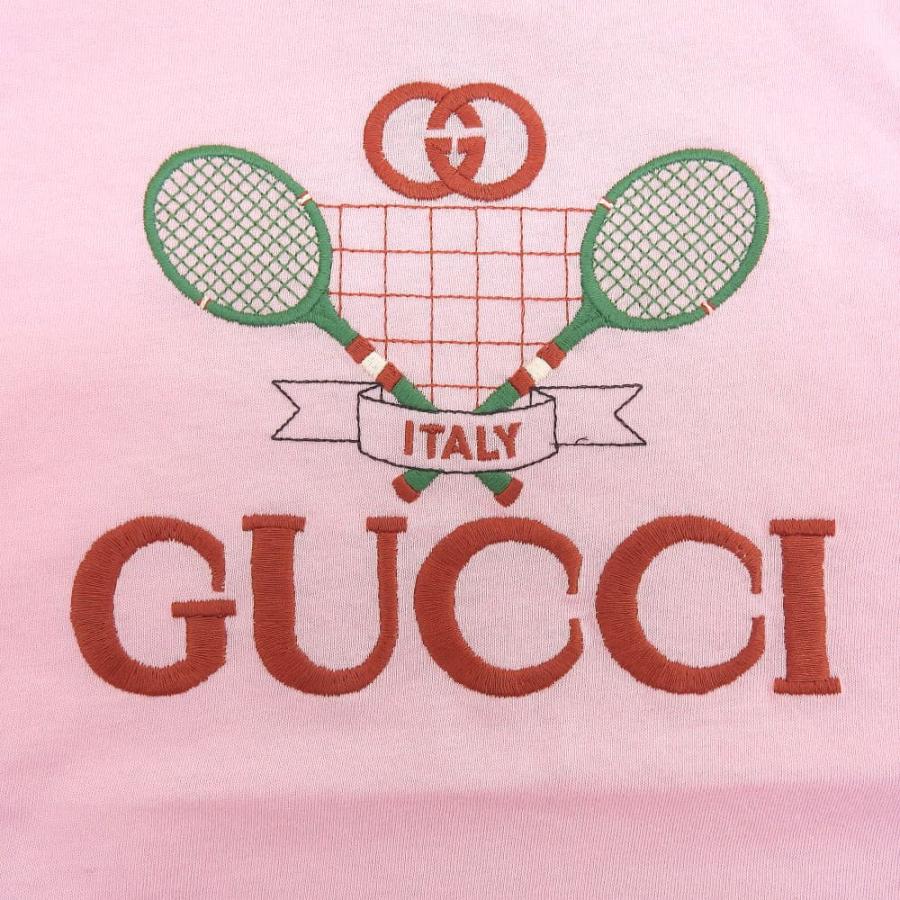 GUCCI（グッチ） 新品同様 テニス 刺しゅう ロゴ Tシャツ トップス