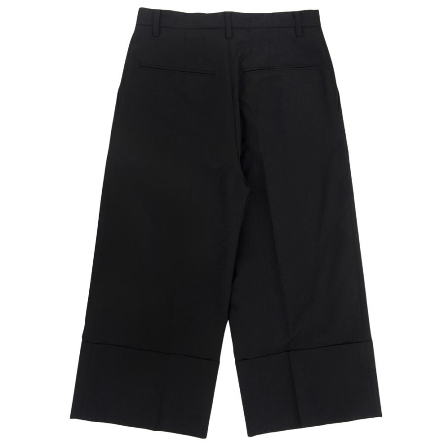 美品 Comme de Garcons noir kei ninomiya コムデギャルソンノワールケイニノミヤ ウール クロップド ワイドパンツ 黒 S 3T-P004 AD2017_2