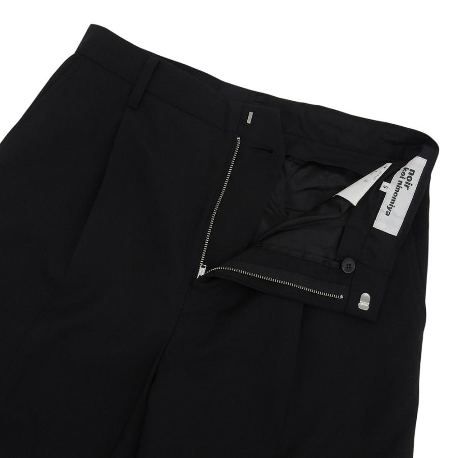 美品 Comme de Garcons noir kei ninomiya コムデギャルソンノワールケイニノミヤ ウール クロップド ワイドパンツ 黒 S 3T-P004 AD2017_4