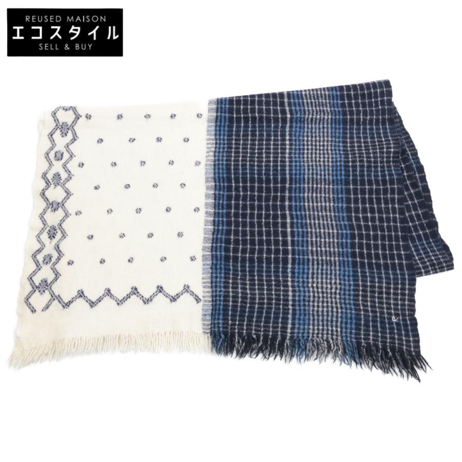 【未使用品級】45R フォーティーファイブアール 縮絨 ストール ウールマフラー 45R（フォーティファイブアール） *縮絨ウールマフラー*45rpm1125(st7