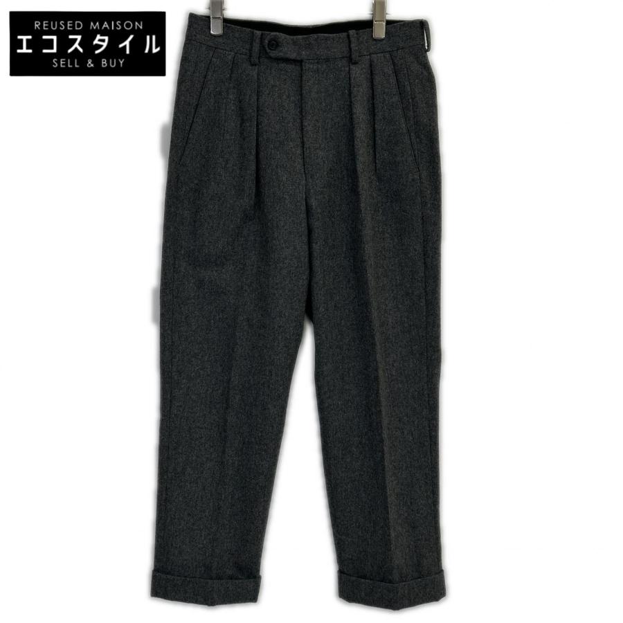 BRITISH MADE ブリティッシュメイド グレー ウール90 2タック ダブル