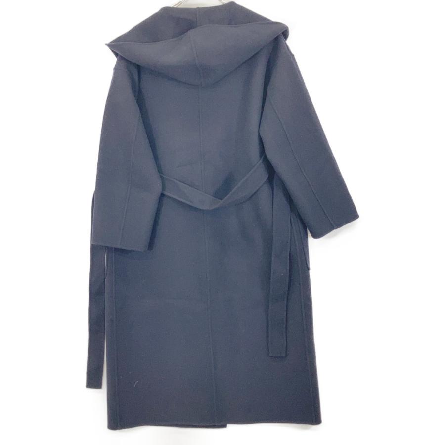 UNITED ARROWS ユナイテッドアローズ 1525-234-4716 ネイビー ウールリバー フードコート ネイビー 38 コート ウール レディース 中古_2