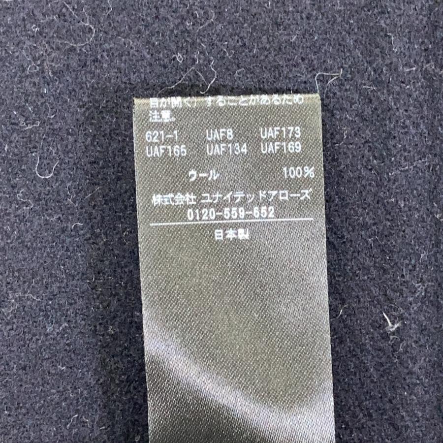 UNITED ARROWS ユナイテッドアローズ 1525-234-4716 ネイビー ウールリバー フードコート ネイビー 38 コート ウール レディース 中古_5
