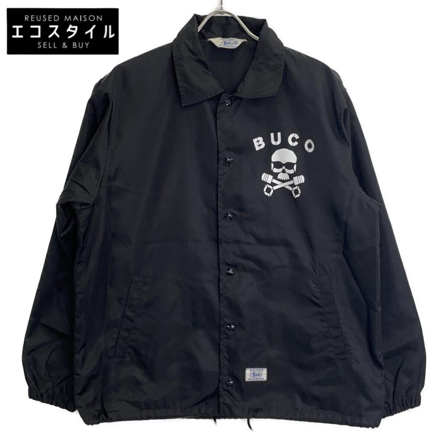 BUCO ブコ BJ22002 ブラック SKULL PISTON コーチジャケット M
