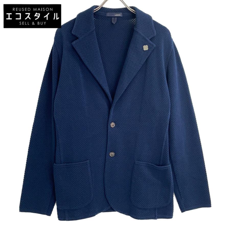 LARDINI（ラルディーニ） KN.1501 ネイビー ミラノリブニット