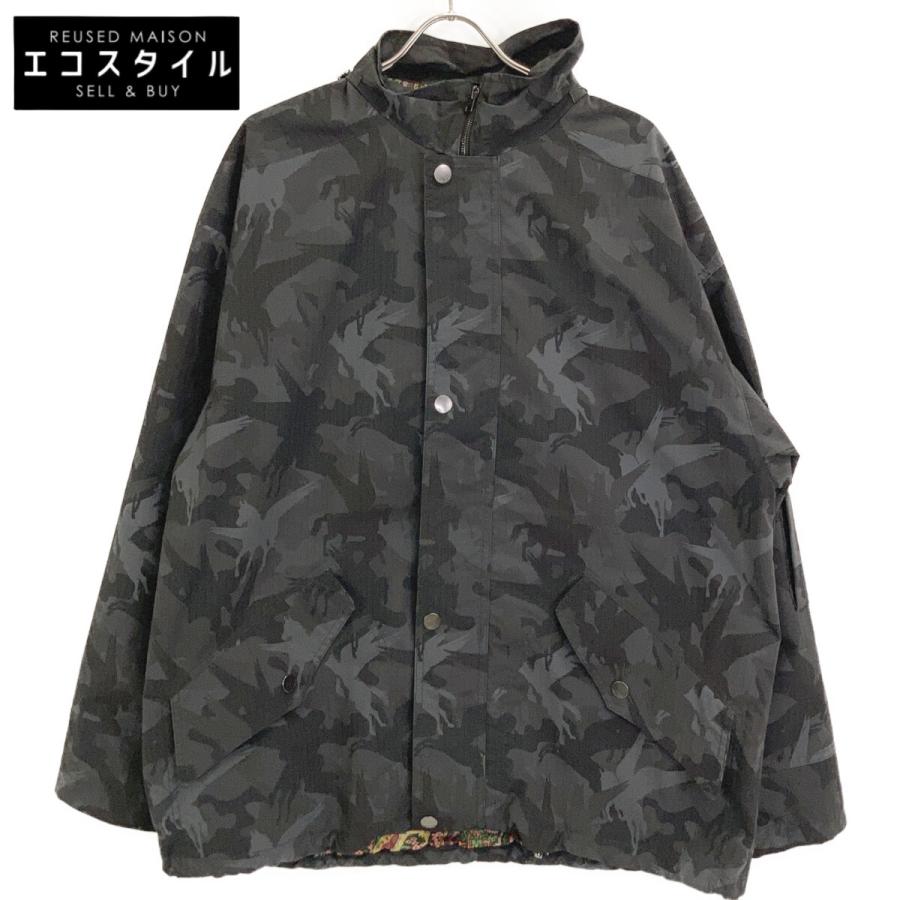 ETRO（エトロ） 221-1S992-1172 ブラック ナイロン フーデッドジップ 
