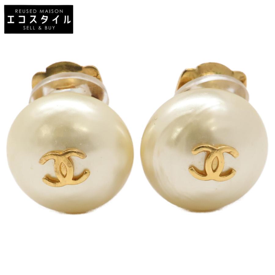 CHANEL シャネル イヤリング ターンロック 97/P GP CHANEL（シャネル） 97P GP ココマーク イミテーションパール