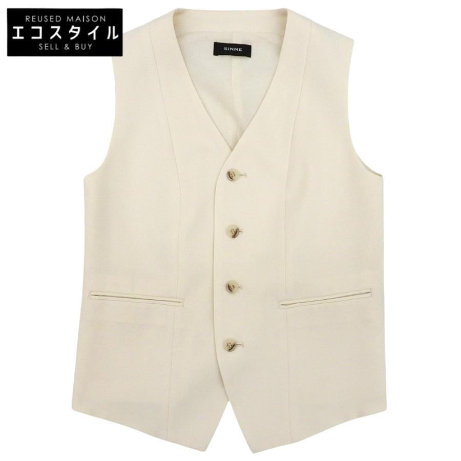SINME シンメ ベストジレ レディース オフホワイト M SS14-05